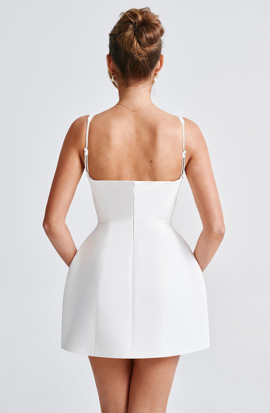 CLARETTA MINI DRESS IVORY