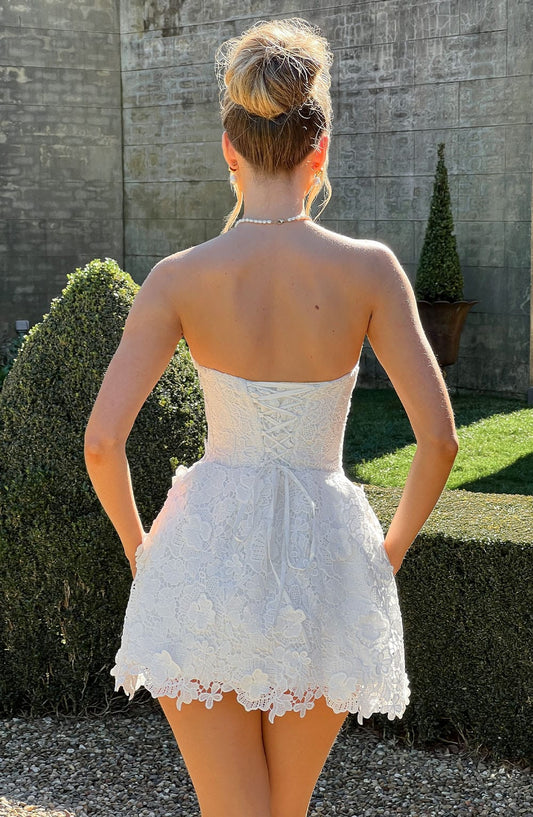 LEONA MINI DRESS - IVORY