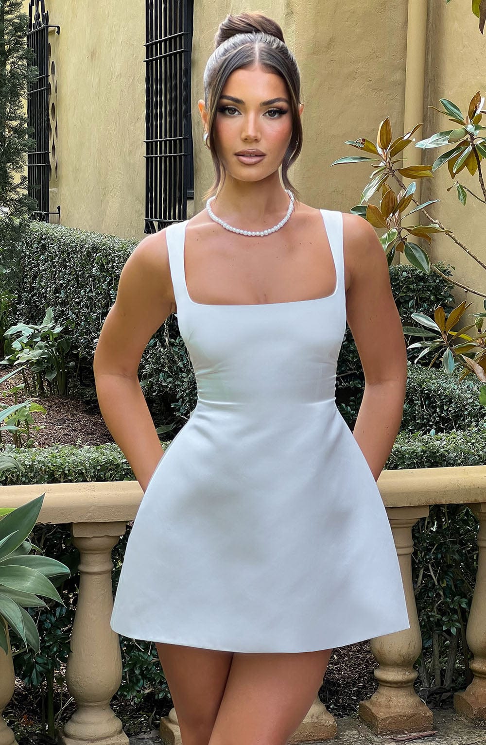 SOFIE MINI DRESS - IVORY