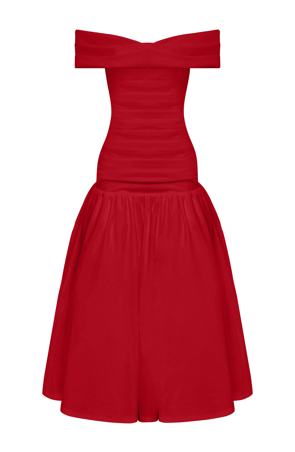 WILHELMINA MIDAXI DRESS - RED