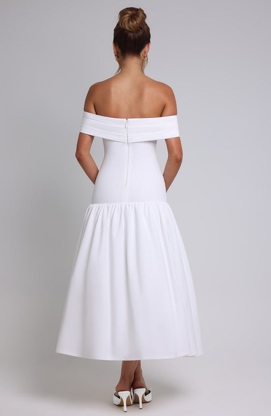 WILHELMINA MIDAXI DRESS - IVORY