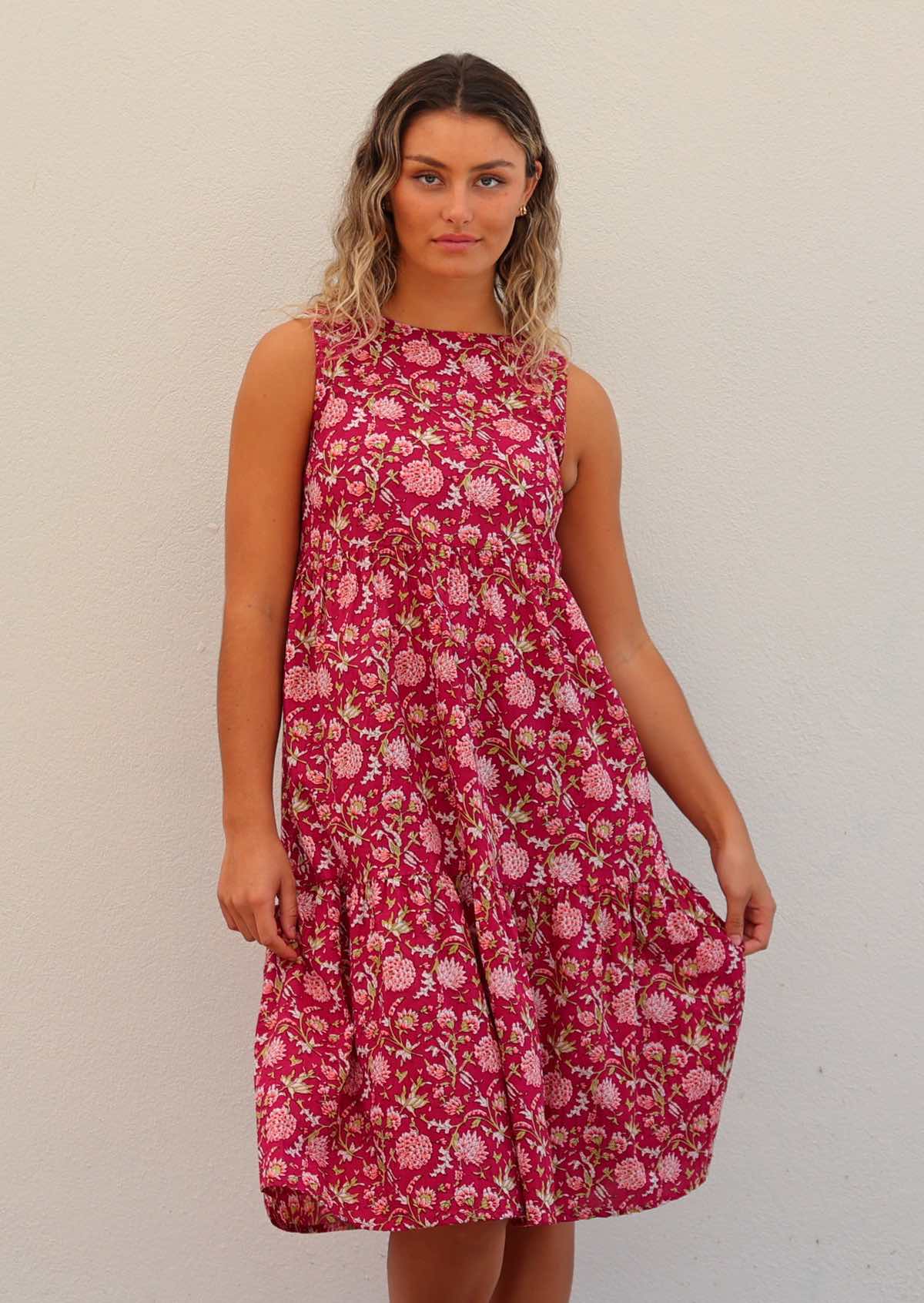Tully Dress Cranberry