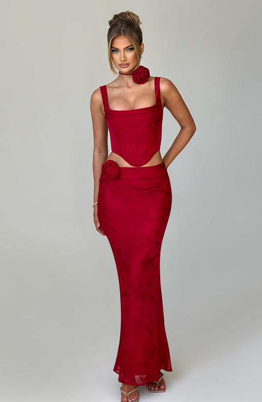 ELIZABETH CORSET - RED