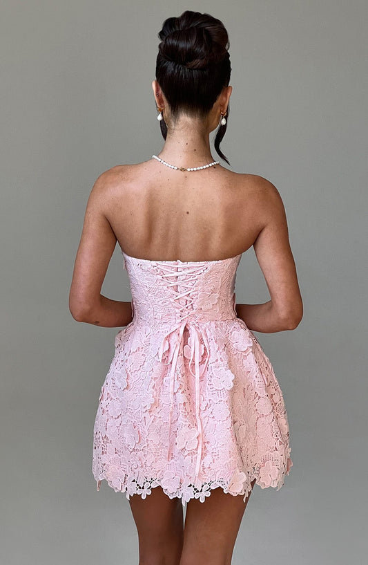LEONA MINI DRESS - BLUSH