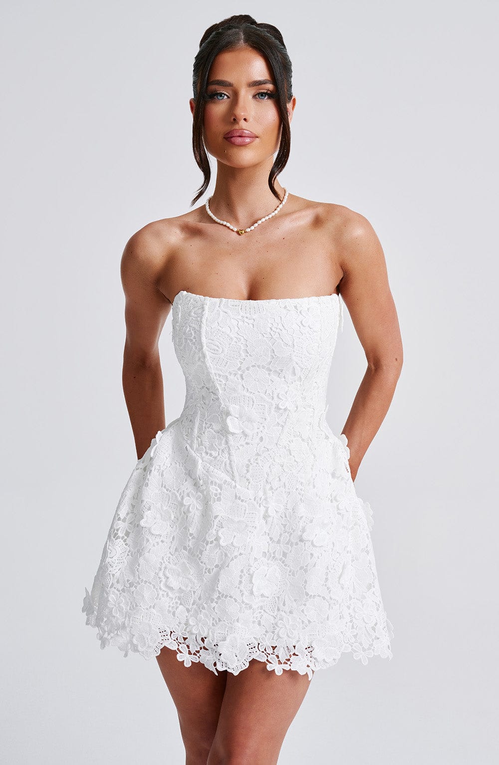 LEONA MINI DRESS - IVORY