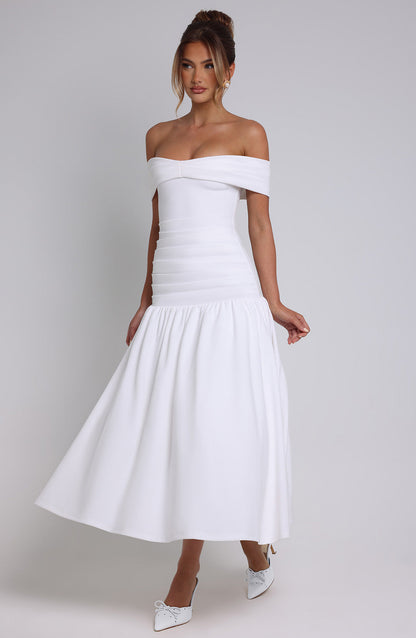 WILHELMINA MIDAXI DRESS - IVORY