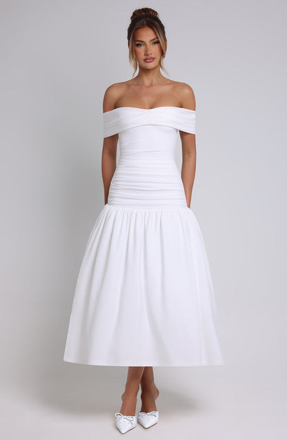 WILHELMINA MIDAXI DRESS - IVORY