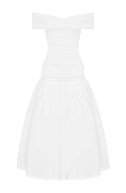 WILHELMINA MIDAXI DRESS - IVORY
