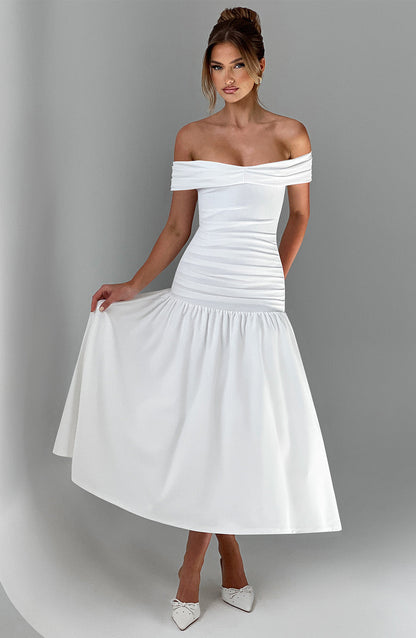 WILHELMINA MIDAXI DRESS - IVORY