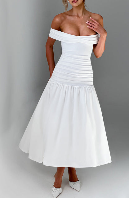 WILHELMINA MIDAXI DRESS - IVORY