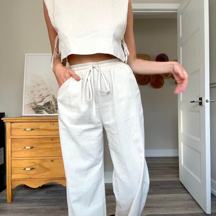 Millie 2 Pcs Women's Linen Matching Set