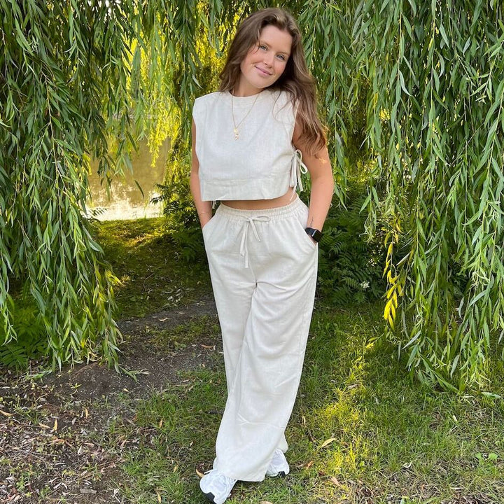 Millie 2 Pcs Women's Linen Matching Set