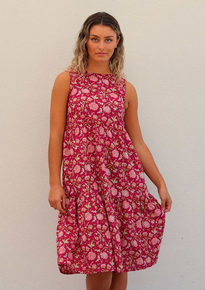 Tully Dress Cranberry